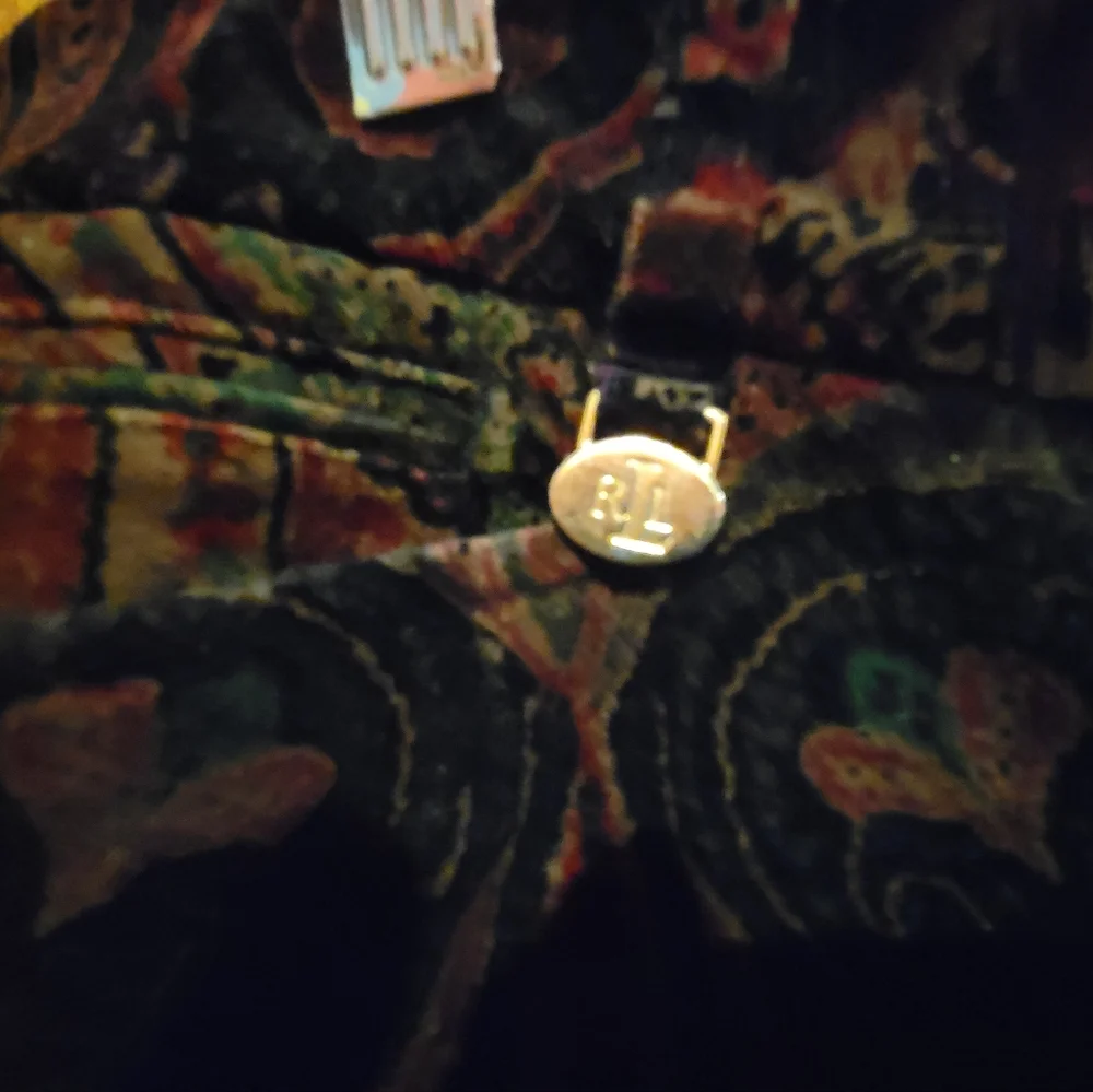 Ralph Lauren Paisley Velvet Pants - Picture 3 of 5